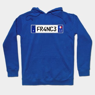 France car license plate Hoodie